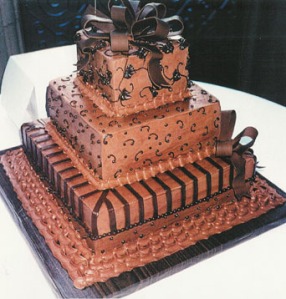 multi-layered cake